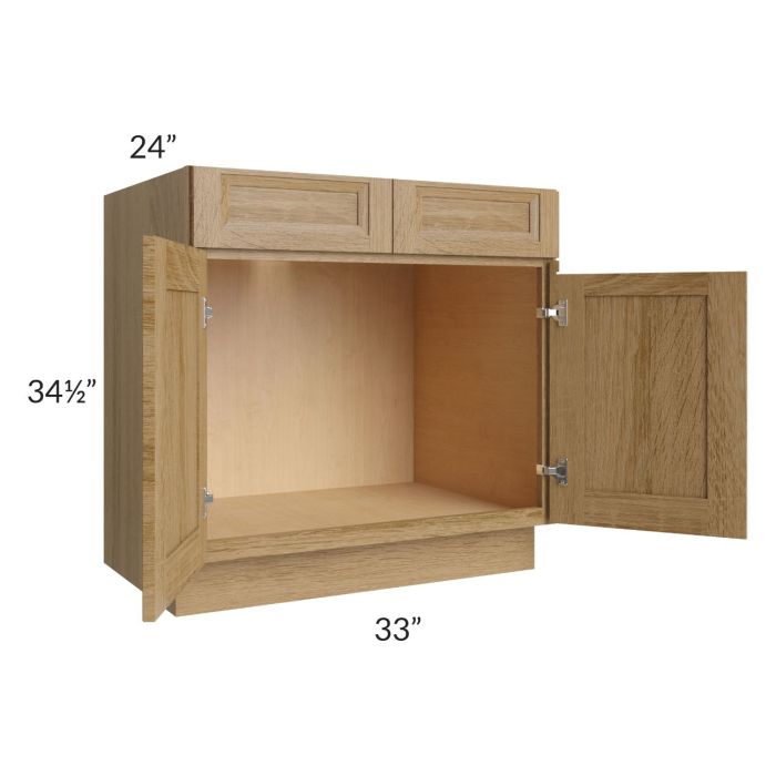 RTA Catalina Toffee 33" Sink Base Cabinet