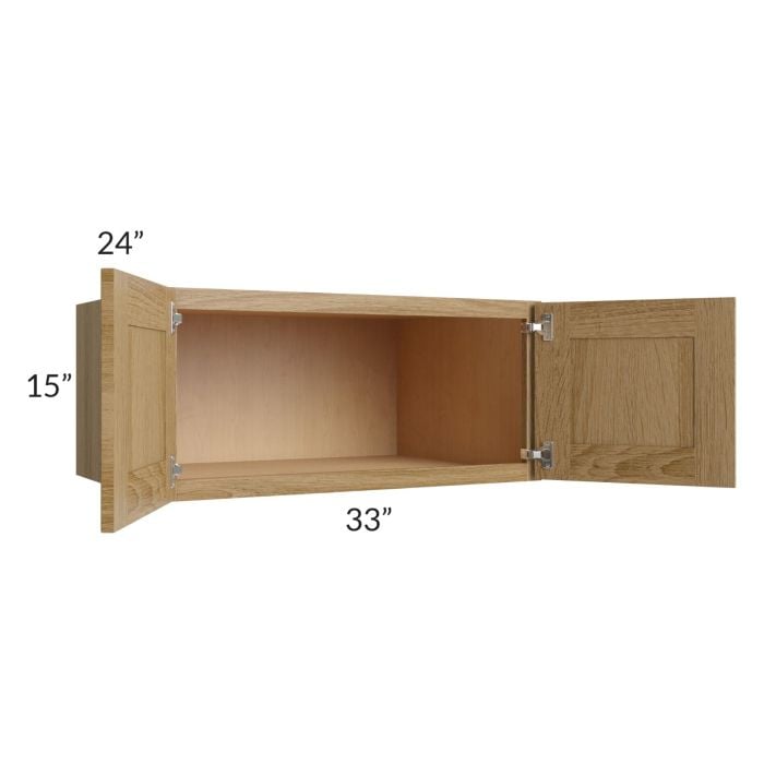 RTA Catalina Toffee 33" x 15" x 24" Wall Cabinet