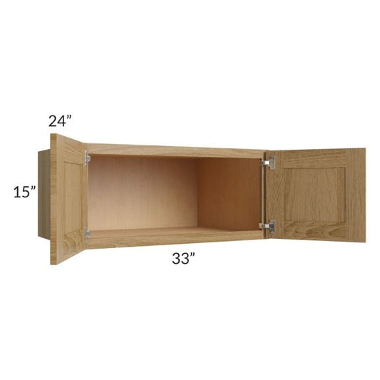 RTA Catalina Toffee 33" x 15" x 24" Wall Cabinet