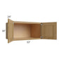 RTA Catalina Toffee 33" x 18" x 24" Wall Cabinet