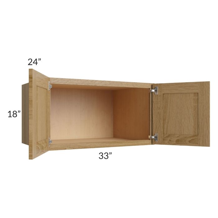 RTA Catalina Toffee 33" x 18" x 24" Wall Cabinet