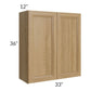 RTA Catalina Toffee 33" x 36" Wall Cabinet with 2 Decorative End Panels