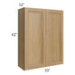 RTA Catalina Toffee 33" x 42" Wall Cabinet with 2 Decorative End Panels