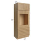 RTA Catalina Toffee 33" x 84" x 24" Oven Cabinet