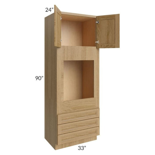 RTA Catalina Toffee 33" x 90" x 24" Oven Cabinet
