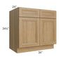 RTA Catalina Toffee 36" Base Cabinet