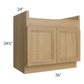 RTA Catalina Toffee 36" Farm Sink Base Cabinet