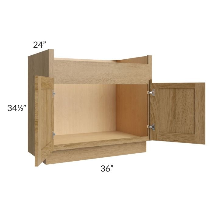 RTA Catalina Toffee 36" Farm Sink Base Cabinet
