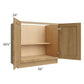 RTA Catalina Toffee 36" Full Height Door Base Cabinet with 2 Roll Out Trays