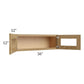 RTA Catalina Toffee 36" x 12" Decorative Wall Cabinet