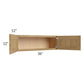 RTA Catalina Toffee 36" x 12" Wall Cabinet with 2 Decorative End Panels