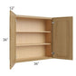 RTA Catalina Toffee 36" x 36" Wall Cabinet with 1 Decorative End Panel