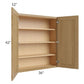 RTA Catalina Toffee 36" x 42" Wall Cabinet with 1 Decorative End Panel