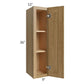 RTA Catalina Toffee 9" x 36" Wall Cabinet with 1 Decorative End Panel