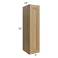 RTA Catalina Toffee 9" x 36" Wall Cabinet with 2 Decorative End Panels