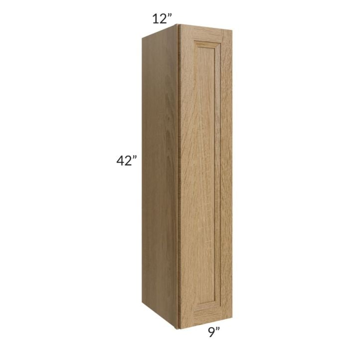RTA Catalina Toffee 9" x 42" Wall Cabinet with 1 Decorative End Panel