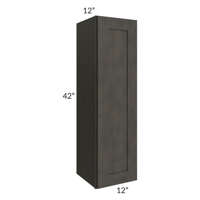 RTA Charcoal Grey Shaker 12" x 42" Wall Cabinet