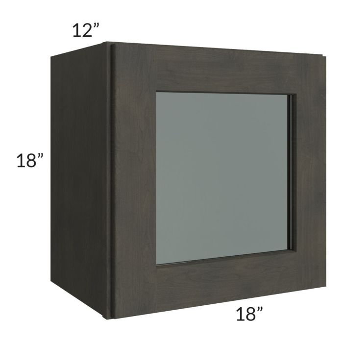 RTA Charcoal Grey Shaker 18" x 18" Decorative Wall Cabinet