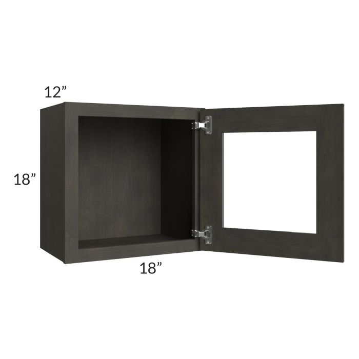 RTA Charcoal Grey Shaker 18" x 18" Decorative Wall Cabinet