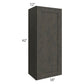 RTA Charcoal Grey Shaker 18" x 42" Wall Cabinet