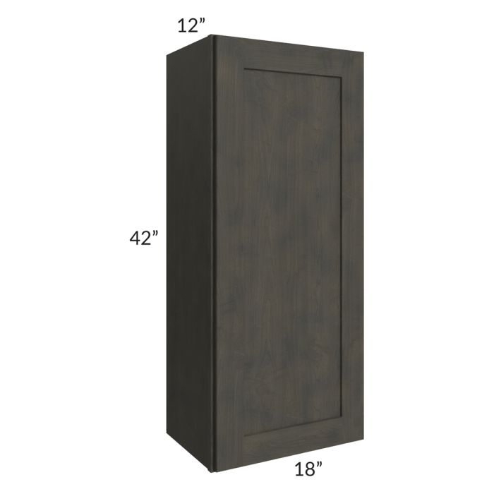 RTA Charcoal Grey Shaker 18" x 42" Wall Cabinet
