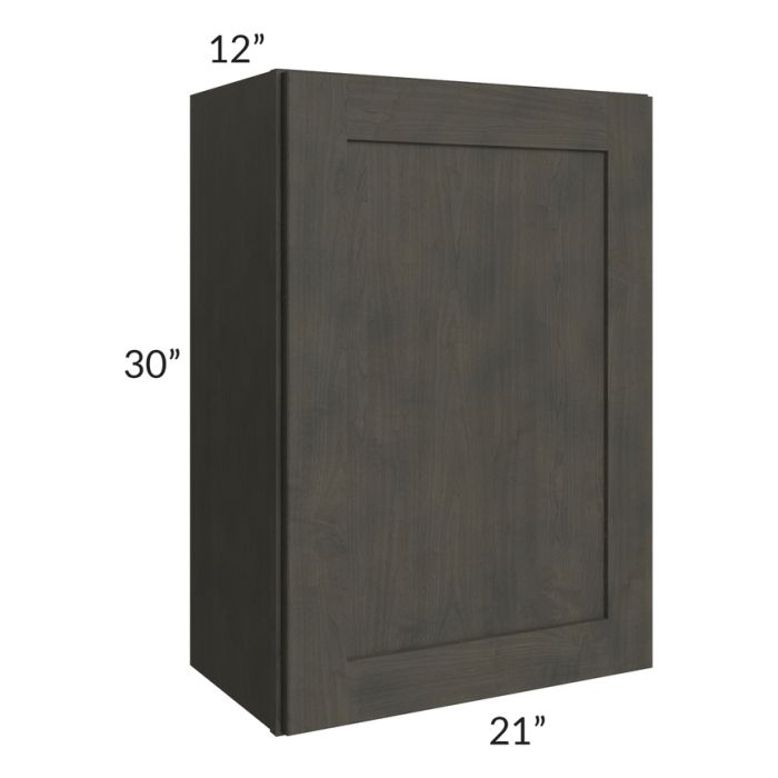 RTA Charcoal Grey Shaker 21" x 30" Wall Cabinet