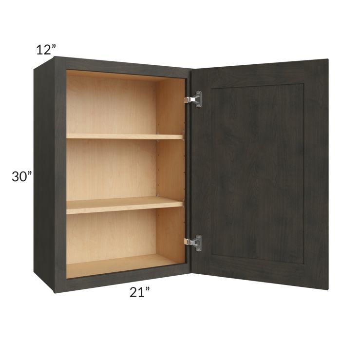 RTA Charcoal Grey Shaker 21" x 30" Wall Cabinet