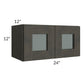 RTA Charcoal Grey Shaker 24" x 12" Decorative Wall Cabinet with 1 Decorative End Panel