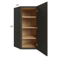 RTA Charcoal Grey Shaker 24" x 42" Wall Diagonal Corner Cabinet with 1 Decorative End Panel