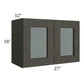 RTA Charcoal Grey Shaker 27" x 18" Decorative Wall Cabinet with 1 Decorative End Panel