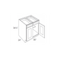 RTA Charcoal Grey Shaker 30" Base Cabinet with 2 Roll Out Trays