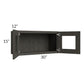 RTA Charcoal Grey Shaker 30" x 15" Decorative Wall Cabinet with 1 Decorative End Panel