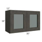 RTA Charcoal Grey Shaker 30" x 18" Decorative Wall Cabinet