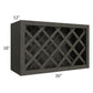 RTA Charcoal Grey Shaker 30" x 18" Wine Rack Cabinet