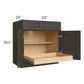 RTA Charcoal Grey Shaker 33" Base Cabinet with 1 Rollout Tray