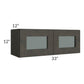 RTA Charcoal Grey Shaker 33" x 12" Decorative Wall Cabinet