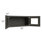 RTA Charcoal Grey Shaker 33" x 15" Decorative Wall Cabinet
