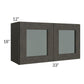 RTA Charcoal Grey Shaker 33" x 18" Decorative Wall Cabinet