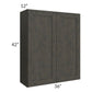 RTA Charcoal Grey Shaker 36" x 42" Wall Cabinet
