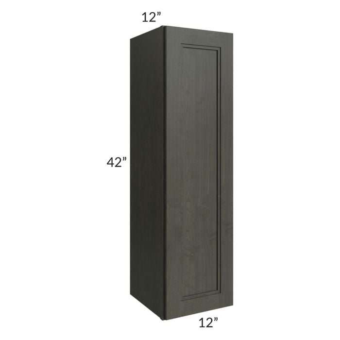 RTA Charlotte Dark Grey 12" x 42" Wall Cabinet