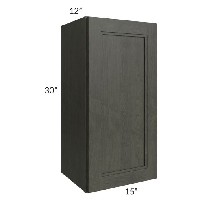 RTA Charlotte Dark Grey 15" x 30" Wall Cabinet