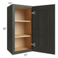 RTA Charlotte Dark Grey 15" x 30" Wall Cabinet