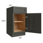 RTA Charlotte Dark Grey 18" Base Cabinet with Utensil Drawer