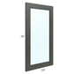 RTA Charlotte Dark Grey 18" x 36" Glass Door Only