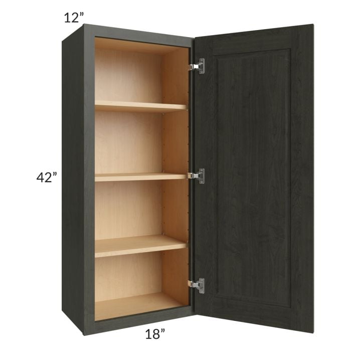 RTA Charlotte Dark Grey 18" x 42" Wall Cabinet