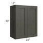 RTA Charlotte Dark Grey 24" x 30" Wall Cabinet