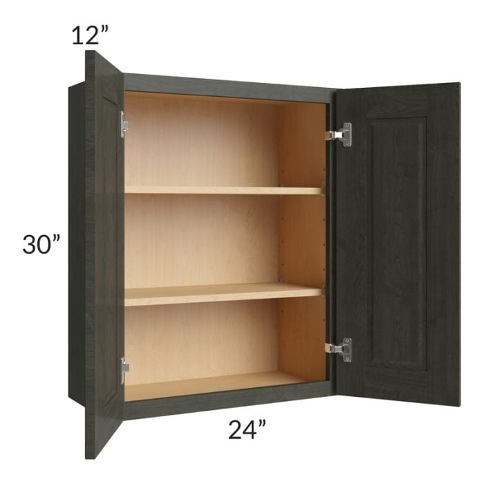 RTA Charlotte Dark Grey 24" x 30" Wall Cabinet