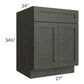 RTA Charlotte Dark Grey 27" Base Cabinet with 2 Roll Out Trays