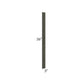 RTA Charlotte Dark Grey 3" x 36" Wall Filler