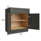 RTA Charlotte Dark Grey 30" Base Cabinet with 1 Decorative End Panel